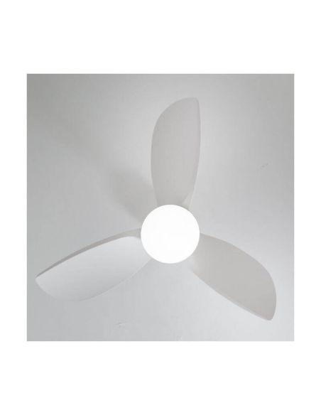 BYAN Ventilateur de Plafond LED Blanc 18W 2000Lm CCT Dim