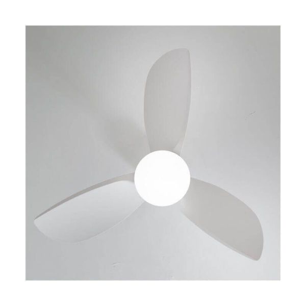 Ventilador de teto LED branco BYAN 18W 2000Lm CCT Dim