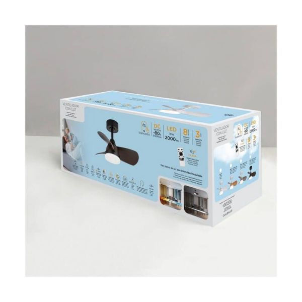 Ventilador de Techo LED BYAN Mini Blanco 18W 2000Lm CCT Dim