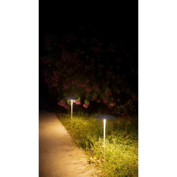 Balise LED d'extérieur YORU SPIKE 3W IP65 blanche ou noire en 2700K ou 3000K 400lm/410lm