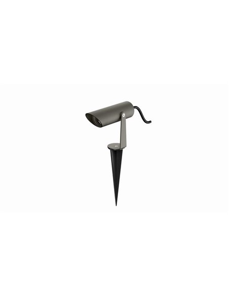 Projetor LED para exterior SKIP MEDIUM, ângulo de feixe de 29º, 5,5 W IP65 cinza ou ferrugem em 2700 K ou 3000 K 620 lm/660 lm