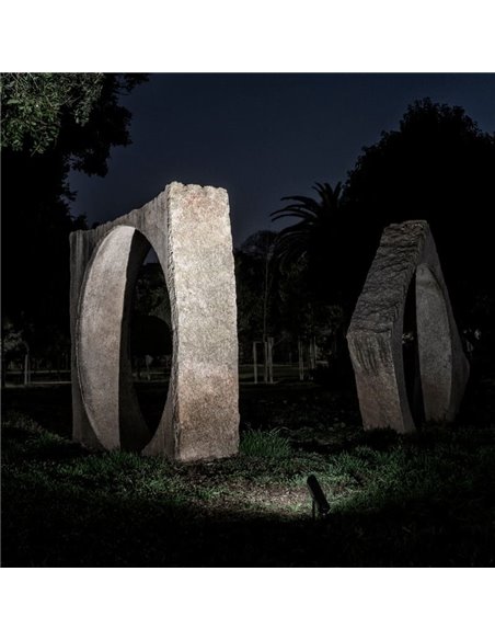 Projetor LED SKIP DIM DALI SPOT designer, ângulo de feixe de 19º, 5,5W IP65 cinza ou óxido regulável 2700K ou 3000K 620lm/660lm