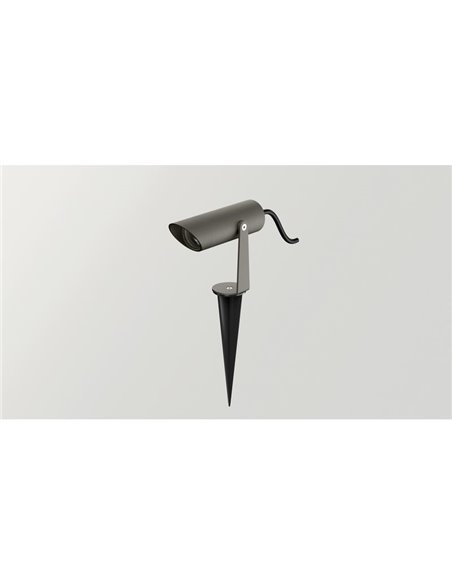 Projetor LED SKIP DIM DALI SPOT designer, ângulo de feixe de 19º, 5,5W IP65 cinza ou óxido regulável 2700K ou 3000K 620lm/660lm