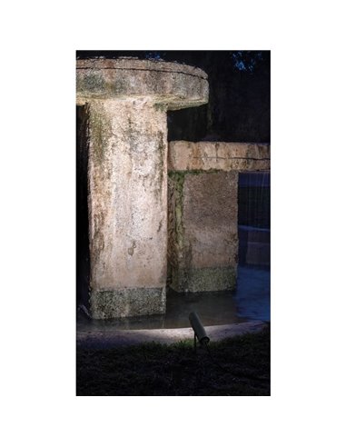 Projetor LED SKIP DIM DALI FLOOD designer, ângulo de feixe de 35º, 5,5W IP65 cinza ou óxido regulável 2700K ou 3000K 620lm/660lm