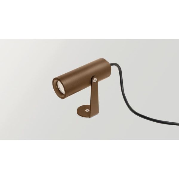 Projecteur LED design SKIP DIM DALI FLOOD, angle de faisceau 35º, 5,5W IP65 Gris ou oxyde Gradable 2700K ou 3000K 620lm/660lm