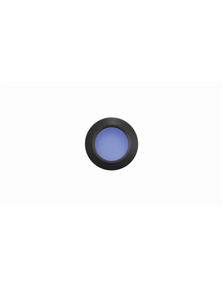 Empotrable de Suelo LED STEP BLUE de señalización, negro/acero/blanco IP67 con luz Azul
