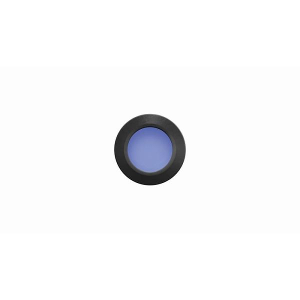 Empotrable de Suelo LED STEP BLUE de señalización, negro/acero/blanco IP67 con luz Azul