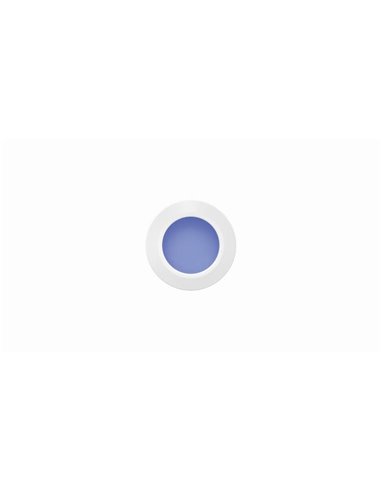 LED de embutir no piso STEP BLUE sinalização preto/aço/branco IP67 com luz azul