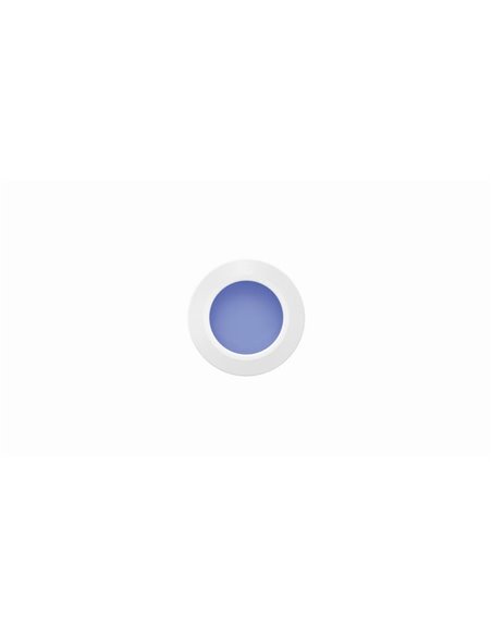 Empotrable de Suelo LED STEP BLUE de señalización, negro/acero/blanco IP67 con luz Azul