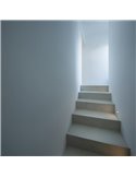 Empotrable de Suelo LED STEP BLUE de señalización, negro/acero/blanco IP67 con luz Azul