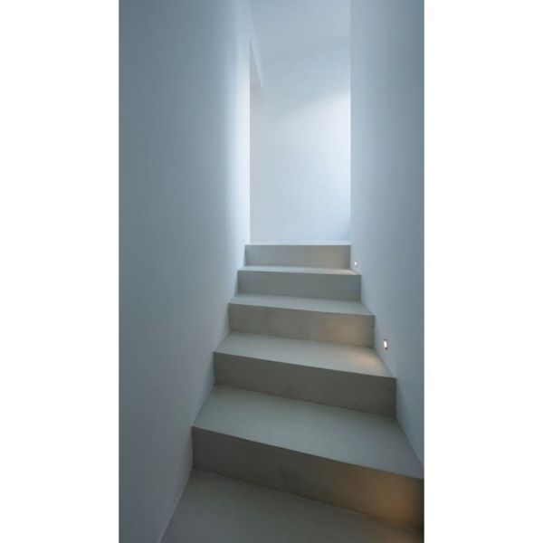 Empotrable de Suelo LED STEP BLUE de señalización, negro/acero/blanco IP67 con luz Azul