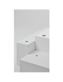 Empotrable de Suelo LED STEP BLUE de señalización, negro/acero/blanco IP67 con luz Azul