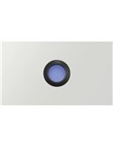 Empotrable de Suelo LED STEP BLUE de señalización, negro/acero/blanco IP67 con luz Azul