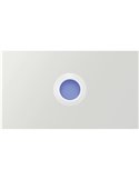 Empotrable de Suelo LED STEP BLUE de señalización, negro/acero/blanco IP67 con luz Azul