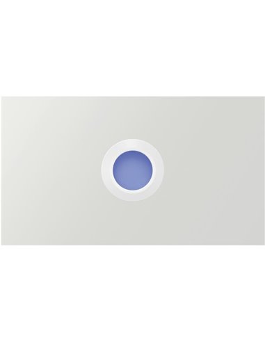Empotrable de Suelo LED STEP BLUE de señalización, negro/acero/blanco IP67 con luz Azul