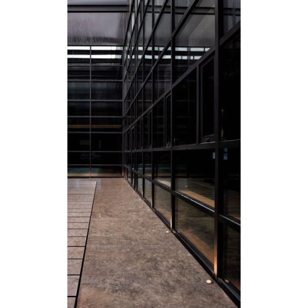 LED anti-reflexo embutido no piso DARK HONEYCOMB SPOT preto/aço 2700K / 3000K / 4000K