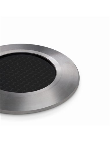Encastré au sol LED antiéblouissant DARK HONEYCOMB SPOT noir/acier 2700K / 3000K / 4000K