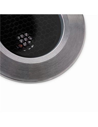 Empotrable de suelo LED antideslumbrante DARK HONEYCOMB SPOT negro/acero 2700K / 3000K / 4000K