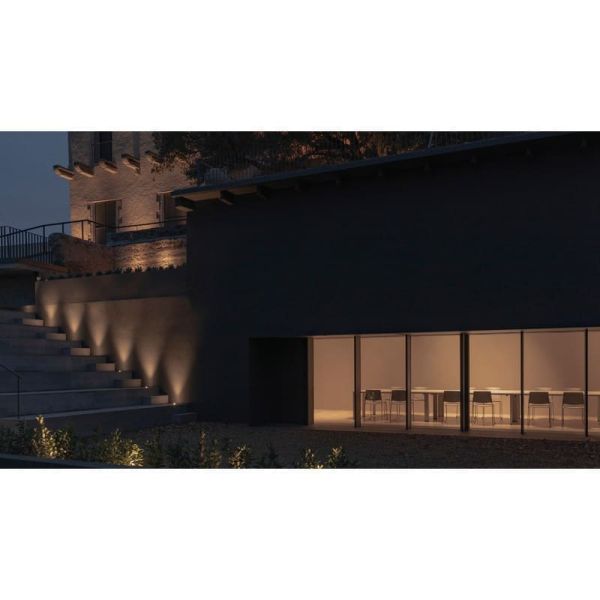 LED anti-reflexo embutido no piso DARK HONEYCOMB SPOT preto/aço 2700K / 3000K / 4000K