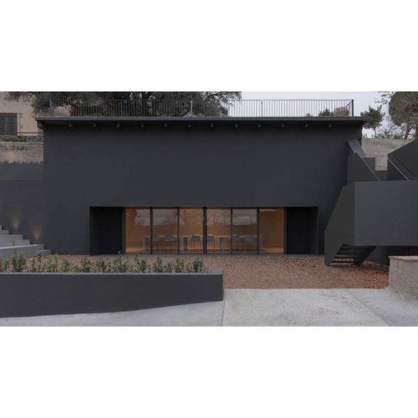 LED anti-reflexo embutido no piso DARK HONEYCOMB SPOT preto/aço 2700K / 3000K / 4000K