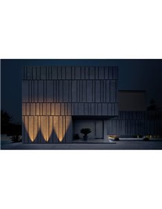 Foco Empotrable asimétrico LED de suelo DARK M ASYMM de 38º de haz de luz negro/acero de  2700K / 3000K / 4000K 2