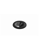 Foco Empotrable asimétrico LED de suelo DARK M ASYMM de 38º de haz de luz negro/acero de  2700K / 3000K / 4000K