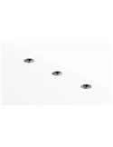 Empotrable de suelo LED antideslumbrante DARK M HONEYCOMB de 34º negro/acero 2700K / 3000K / 4000K