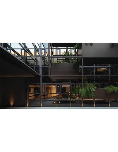 Spot encastrable au sol LED DARK 40º Noir pour éclairer et mettre en valeur n'importe quelle structure ou objet 2700K / 3000K / 