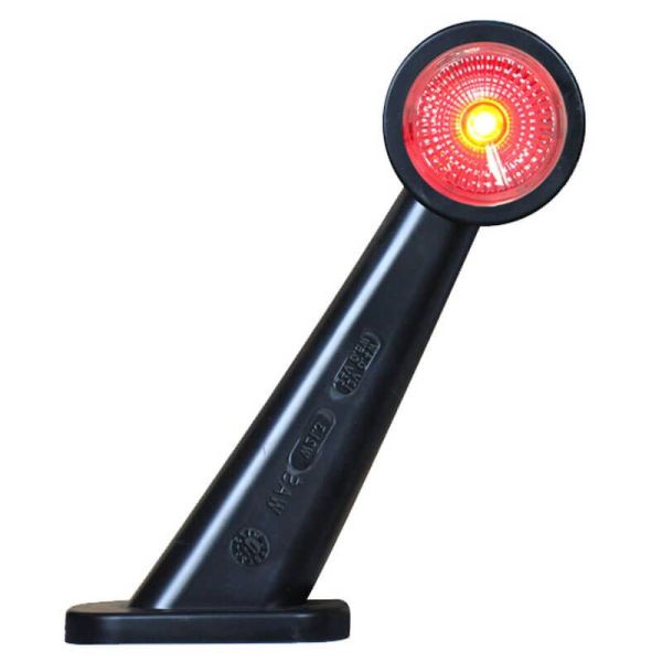 Galibo LED Abat-jour Diagonal Transparent Led Rouge et Led Blanche W21.3RF