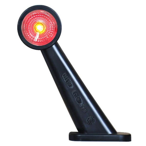 Galibo LED Abat-jour Diagonal Transparent Led Rouge et Led Blanche W21.3RF