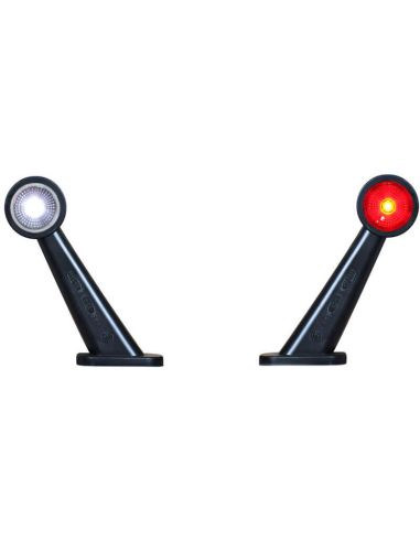 Galibo LED Abat-jour Diagonal Transparent Led Rouge et Led Blanche W21.3RF