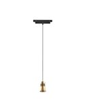 Foco LED colgante carril magnético 12W MAGNETO negro/oro 3000K (950 Lm) con y sin TRIAC