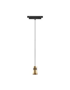 Foco LED colgante carril magnético 12W MAGNETO negro/oro 3000K (950 Lm) con y sin TRIAC