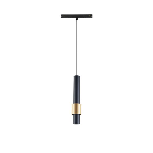 Spot LED suspenso de trilho magnético MAGNETO 7W 4000K (585 Lm) preto e preto/dourado