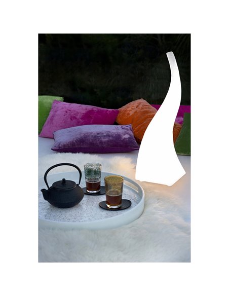 Lámpara de Sobremesa LED FLAME blanca, para interior o exterior IP65   