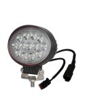 Phare LED ovale optique de travail puissante 39W 3100Lm avec connecteur Deutsch CA 5751