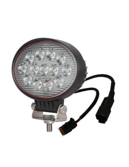 Faro LED Ovalado potente optica de trabajo 39W 3100Lm con conector Deutsch CA 5751