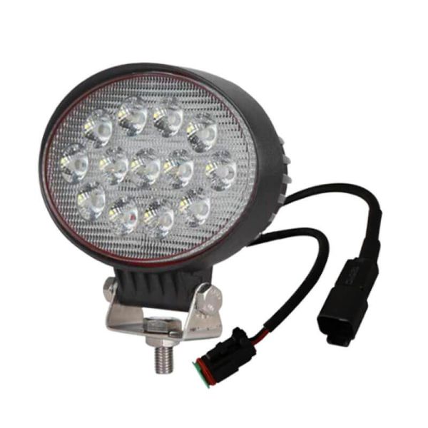Faro LED Ovalado potente optica de trabajo 39W 3100Lm con conector Deutsch CA 5751