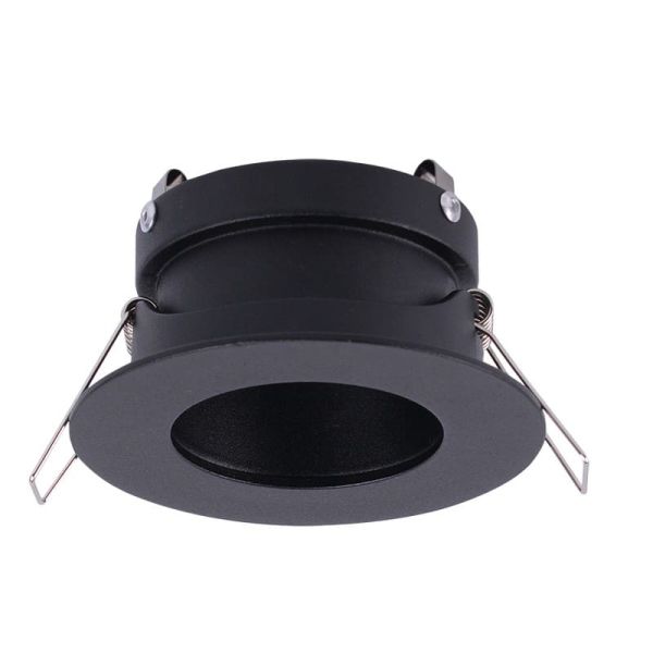 Ring Light Embutido com 1 Lâmpada GUINCHO GU10 (Lâmpada Não Inclusa) Branco/Preto Areia