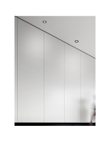 Aro Empotrable 1 Luz GUINCHO GU10 (Bombilla No Inc.) Blanco/negro Arena  