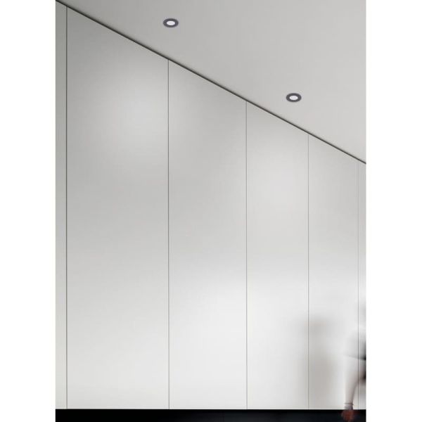 Anneau lumineux encastré 1 lumière GUINCHO GU10 (ampoule non incluse) Blanc/Noir sable