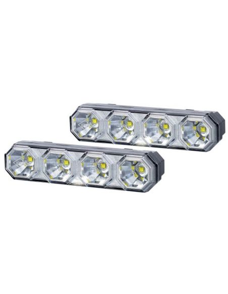 Luz Diurna LED Homologada Pack 2 Unidades 3 Tipos de Sujección 12V - 24V Horpol | LeonLeds