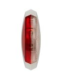 Lampe Galibo blanche et rouge avec ampoule C5W - pour caravanes Evobus, Hymer, Knaus, Hobbycar et Alexander Dennis 2XS 008 479-0
