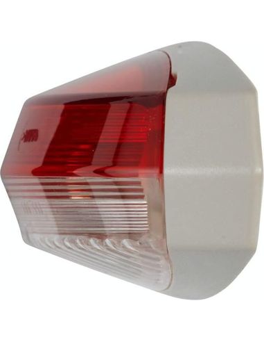 Lampe Galibo blanche et rouge avec ampoule C5W - pour caravanes Evobus, Hymer, Knaus, Hobbycar et Alexander Dennis 2XS 008 479-0