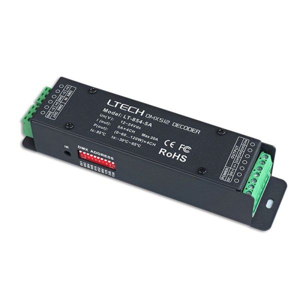 Decodificador Driver para Lámparas LED DIM, CT, RGB, RGBW