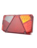 Piloto Trasero LED con triangulo 3 Funciones + Luz de Matricula Lateral Was | LeonLeds