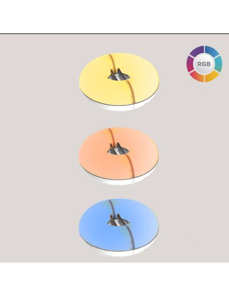 Lâmpada magnética guarda-chuva redonda LIMA com bateria Dimable + RGB