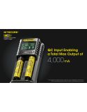 Chargeur de batterie Nitecore UMS2 à 2 emplacements avec écran LCD Nitecore