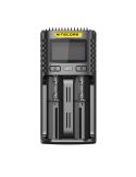 Chargeur de batterie Nitecore UMS2 à 2 emplacements avec écran LCD Nitecore