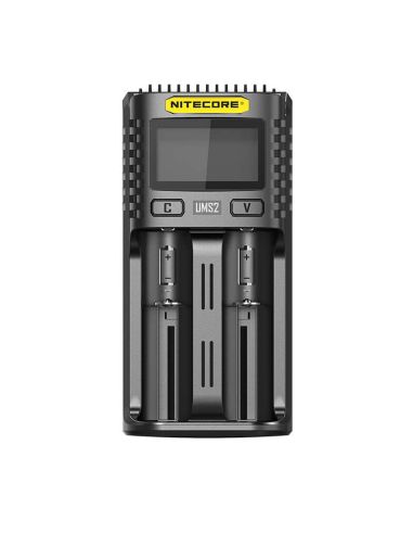 Cargador de Batería Nitecore UMS2 de 2 ranuras con pantalla LCD Nitecore